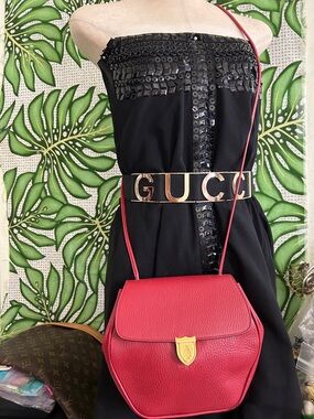 🖤RARE💕Mark Cross Red leather Crossbody bag